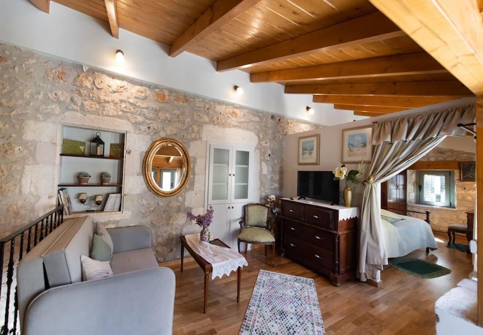 La Casa Di Bella A Tradional Stone House With Barbecue Villa Kariá Eksteriør bilde